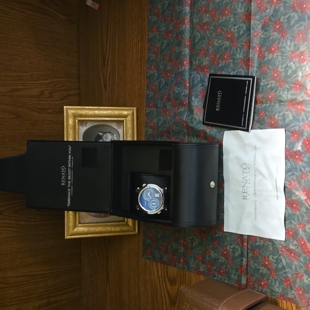 Renato Mens Dual Time Traveler Watch